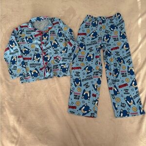 Sonic flannel pajama set